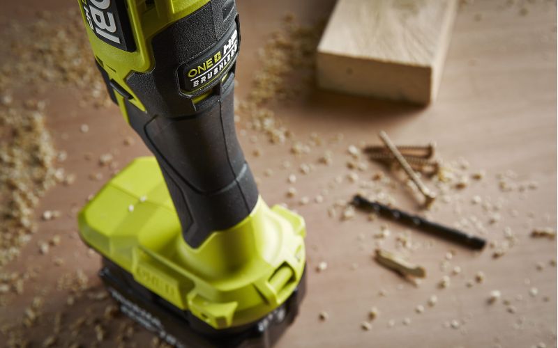 Brushless tool on a workbench