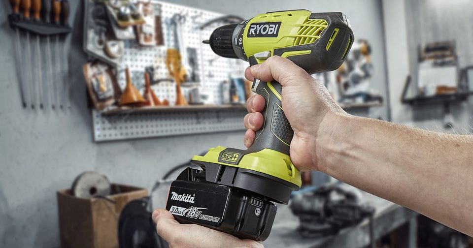 Use your 18V Makita battery with Ryobi One+ tools